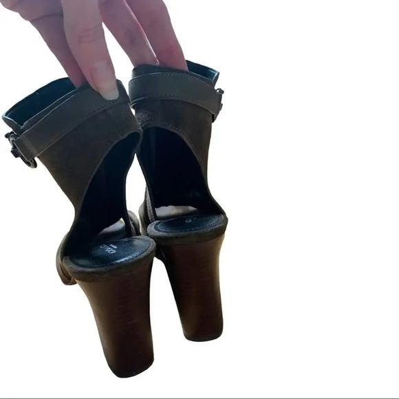 Coach open toe heel lafayette olive green size 10 - Picture 5 of 7